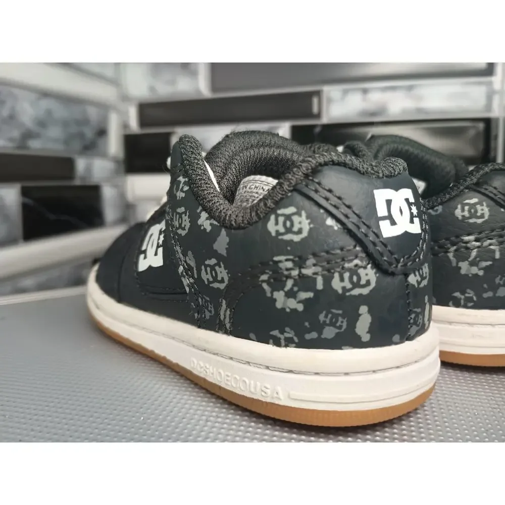 DC Kids Toddler Shoes - Black And White Skateboard Shoes Size 5T